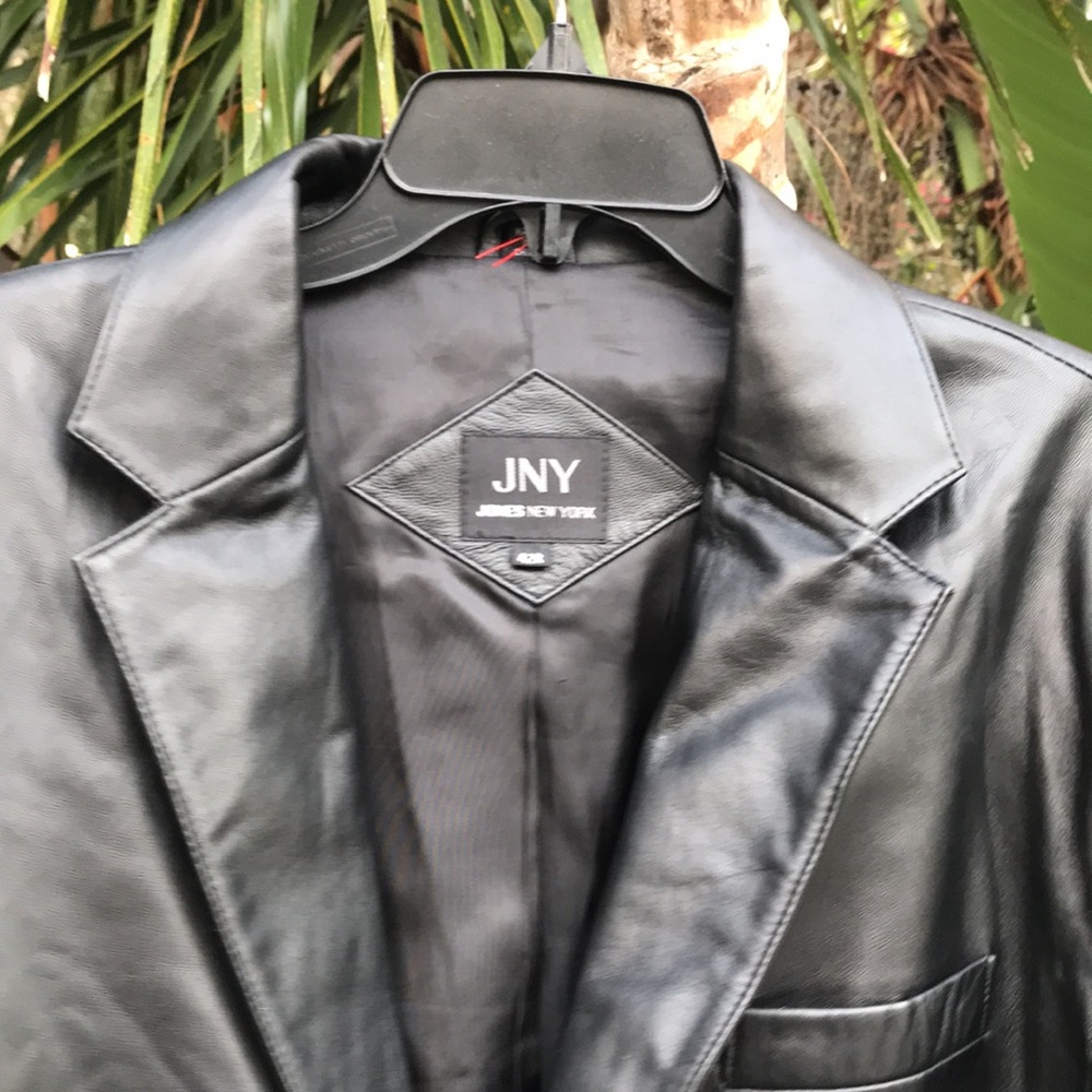 Jones New York leather blazer or jacket - Picture 9 of 16